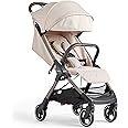 Silver Cross - Clic Compact Pushchair - Travel Stroller - Foldable & Lightweight Stroller - Cabin Size - Newborns to 4 years - Almond