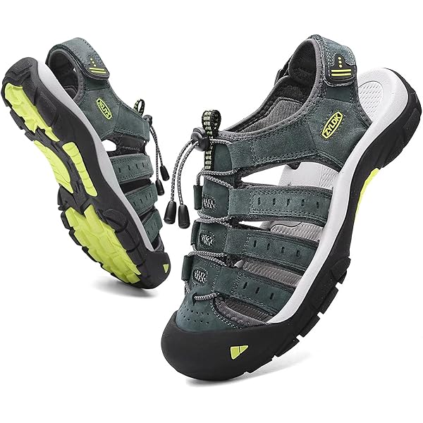 ZYLDK Sportieve leren sandalen voor heren, zomer strand outdoor