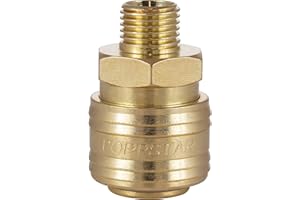 Poppstar Attacco Rapido per Aria Compressa DN 7,2 con Filettatura Esterna da 1/4 Pollice