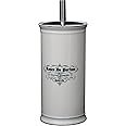 Roses De Parfum Ceramic Vintage Bathroom Accessory Toilet Brush Holder with Brush Gift Idea
