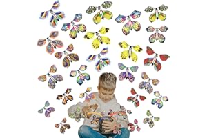 MIVAIUN 30 Pezzi Magico Volante Farfalla Giocattoli Farfalla Volante Puntelli Magici Farfalla Volante a Sorpresa Regalo di Compleanno Spettacolo di Magia Decorazione (30 Pezzi)