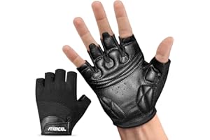 ‎ATERCEL ATERCEL Trainingshandschuhe für Herren und Damen, Fitness Handschuhe Leder für Gewichtheben, Fitnessstudio, Fitness, Training, Klimmzüge, Training, Rudern.