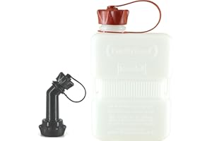 FuelFriend®-PLUS CLEAR - tanica da 1,0 litri + tubo di beccuccio con serratura - perfetto per moto, auto e altro