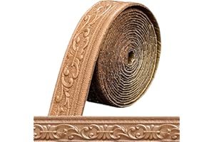 Chingcoo Frise autocollante - 10 m x 8 cm x 5 mm - Imperméable - 3D - Pour couloirs, peintures murales, plafonds, coins, lignes - Cuivré