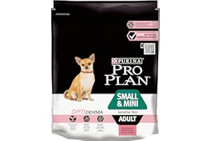 Pro Plan - Small & Mini, nourriture sèche pour chiens adultes avec Optiderma, saveur de saumon, 700 g