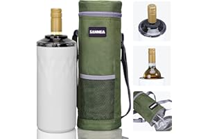 TaoAcc Refroidisseur de vin pour bouteilles de vin, bière refroidisseur de vin, sac refroidisseur de vin 6 heures pour 750 ml standard rouge bouteille de vin rouge/bouteille de champagne/cava/prosecco