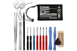 CELLONIC, Batteria GPS compatibile con Garmin Edge 1000, Edge Explore 1000, 010-01161-00 (1200mAh, 3.7V) + Set di strumenti 17pz Batteria di Ricambio 361-00035-15