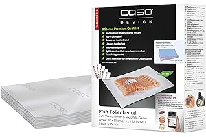 Caso 1219 Worki do Pakowania Próżniowego, Przezroczysty, 20 x 30 cm