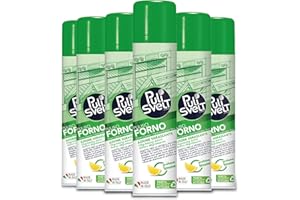 PULISVELT | Detergente Pulizia Forno ad Azione Sgrassate, Ideale per Ogni Tipo di Incrostazione o Residuo Organico, Fragranza Limone x6