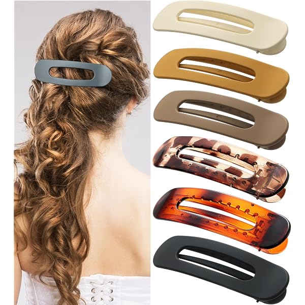Kleine Haarspangen Für Dünnes Haar – Rutschfeste Flachclips, Starker Halt – 3 Stück, Braun