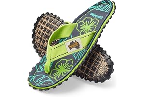 Gumbies Islander Unisex Flip Flops, with Supersoft Cotton Toe Post and Durable Recycled Rubber Sole - Comfort Guaranteed