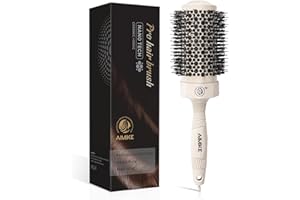 AIMIKE Cepillo Redondo Pelo, Cepillo Termico para Secado Rápido, Cepillos de Peluqueria Profesional para Peinar, Peine Redondo para Agregar Volumen y Brillo, Cepillo Termico Redondo Mediano - 53mm