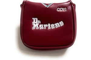 Caddy Club Golf Mallet Putter Covers – Golf Gift - Classic Football Club Designs – Premium Stitching, Durable Lining