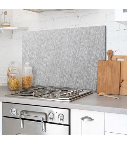 Dedeco Pannello Posteriore Della Cucina, Motivo: Legno V7, Pannelli In Alluminio Da 3 Mm, Paraschizzi Da Cucina, Pannello Composito Impermeabile, Con Vernice UV Lucida, Tutte Le Superfici, 260 X 60 Cm - Foto 12