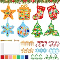 Kit Créatif DIY Noël Enfant - 166 Pièces (Bois, Clochettes, Corde, Crayons) - Décorations Sapin à Fabriquer Soi-Même