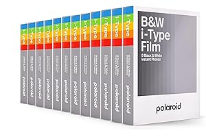 Polaroid 6090 B&W Film for i-Type - 12 Pack, Black & White, 96 Films