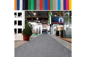 casa pura Tappeto Messet fino a 40 m di lunghezza – ignifugo – tappeto di avvento, tappeto VIP – Prodotto per uso privato e commerciale., Polipropilene, grigio mélange, 2 m x 3 m