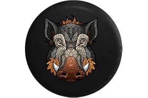 934 Wildschwein-Wildschwein-Mosaik Reifencover Staubdicht Reserverad Reifenabdeckung Wasserdicht Reserveradabdeckung Universal Für Wohnmobil Rv LKW 15Inch