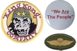 Titan One Europe - Jump Wings + King Kong Company + We People Set 2 Patches + 1 Badge Costume Taxi Driver