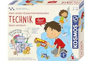 KOSMOS 602291 Mein erster Experimentierkasten Technik - ganz einfach, Spielerische Experimente für kleine Forscher, Experimentierkasten für Kinder ab 5-8 Jahre