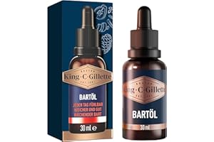 ‎KING C. GILLETTE King C. Gillette Bartöl für Männer für einen weichen und wohlriechenden Bart, mit unserem charakteristischen Duft 30 ml
