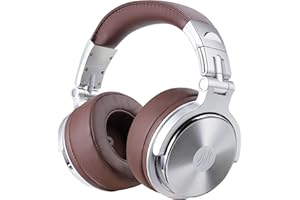 OneOdio Pro 30 Cuffie da Studio, Cablate Over Ear per Registrazione,Jack da 3,5 mm e 6,35 mm, Driver da 50 mm,Mixaggio, Monitoraggio in Studio, DJ, Chitarra, Podcast, Cellulare, PC