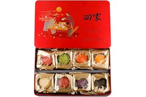 ONETANG Assorted Lava Mooncakes, 流心月饼, 8种口味, Mid-Autumn Festival Mix Lave Cakes, 2024 Freshly Baked, Mid-Autumn Festival, Family Gifts, Hui Jia 回家, 14.1oz (400 g)