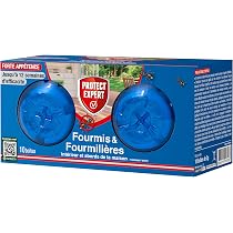 Anti-Fourmis Boîtes Appât PROTECT EXPERT X4 - Destruction Durable Des Fourmilières 12 Semaines