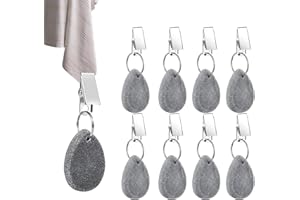 GBOKYN Pesos para Manteles, 8 Piezas Pesos para Mantel con Clips, Pesas para Mantel Exterior, Peso del Mantel de Mármol para Pinzas de Mantel en casa, Camping, Bodas y picnics al Aire Libre