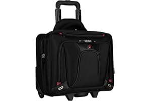 WENGER Transfer Porte-Documents, Sacoche à roulettes pour Ordinateur Portable 16 Pouces, Tablette Tactile 10 Pouces, 20 l, Femmes Hommes, Bureau Affaires Uni École, Noir, 600664