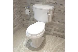 MYB Bathroom Traditional Victorian Style Close Coupled Toilet Pan Ceramic White WC