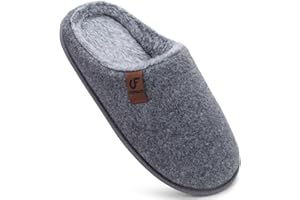 COFACE Pantofole invernali da donna in memory foam, calde e accoglienti, con supporto per arco plantare, suola in gomma per interni ed esterni
