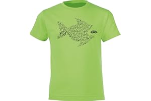 BADDERY Maglietta da Bicicletta per Bambini : Bikes of The World Organize ! - Idea Regalo Bambino Bambina - T-Shirt Ciclista - Camicia Bici MTB Velo Mountain-Bike - Sport Maglia Ciclismo