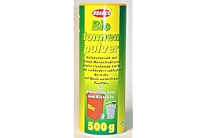 BRAECO Biotonnenpulver -K&B Vertrieb- Mülleimer-Pulver Madenvernichter, gegen Maden Abfalltonne 205 (1 Dose)