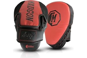 MADGON Colpitori Boxe con Imbottitura di Alta qualità per Un Assorbimento dei Colpi Ottimale - Paracolpi Boxe Resistenti – Tira Pugni Boxe, Kickboxing e Arti Marziali - Attrezzatura Boxe - 1 Paio
