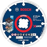 Bosch 1x EXPERT Diamond Metal Wheel X-LOCK Kesme Diski 115 mm (D&ouml;kme demir, Paslanmaz &ccedil;elik, &Ccedil;elik, Demir i&ccedil;ermeyen metalle, 