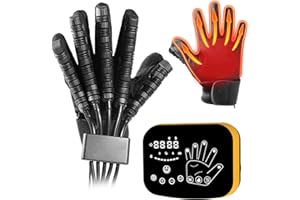 EMFOCU Upgraded Finger And Hand Robotic Rehabilitation Gloves With Heater For Stroke Hand，Hand Rehabilitation Therapy Device,Hemiplegia Hand Rehabilitation Equipment.