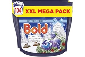 Bold PODS Washing Liquid Capsules 2x52 Washes, Bluebells and Wild Berries, Part Of Mrs Hinch’s Alpine Escape Limited Edition