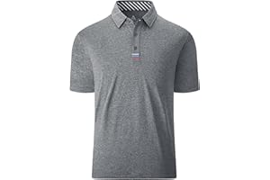 JACKETOWN Poloshirt Hombre Manga Corta con Botones Polos Transpirables Ropa Polo Camisa Hombre Secado Rápido Tenis Polo Deportivo Outdoor Golf Shirts Casual Verano M-3XL
