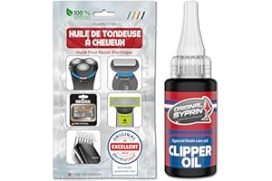SYPRIN huile lubrifiante pour tête de rasoirs et tondeuses à cheveux et à barbe, produit adapté aux salons de coiffure, huile lubrifiante pour la mécanique de précision
