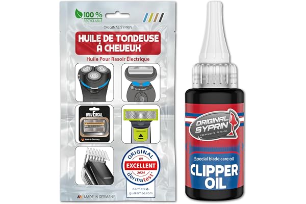 SYPRIN huile lubrifiante pour tête de rasoirs et tondeuses à cheveux et à barbe, produit adapté aux salons de coiffure, huile lubrifiante pour la mécanique de précision