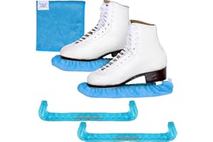 CRS Cross Skate Guards, Soakers & Towel Gift Set - Ice Skating Guards and Soft Skate Blade Covers for Figure Skating or Hockey