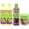 Africa's Best Kids Organic SET OF 4 |2xDetangling Moisturizing Hair Lotion |1xUltimate Moisture Shea Butter Conditioning Shampoo |1xProtein Enriched Conditioner Hair Nutrition