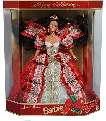 1988 HAPPY HOLIDAYS BARBIE - 1ST IN COLLECTIBLE SERIES by