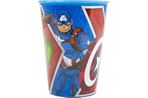 Stor WIEDERVERWENDBARER KINDERBECHER AUS BPA-FREIEM KUNSTSTOFF 260 ML | AVENGERS HERALDIC ARMY
