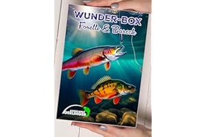 Angelwelt Gerlinger Wunder-Box-Forelle/Barsch, Wundertüte Angeln, Überraschungbox Angeln, Mystery-Box Angelzubehör, Angelset Kleinteile, Geschenk für Angler, Forellenangeln, Barschangeln
