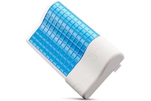 ‎SUPPORTIBACK The Winner 2020* Patentiertes Konturenkissen mit Kühlgel – Hypoallergenes Memory-Schaum-Kissen mit CoolGel® – Perfekt für Seitenschläfer/Rücken/Bauchschläfer – Doctor Design/CertiPUR zertifiziert