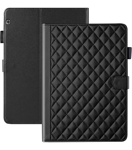 Saturcase Custodia Pieghevole Per Huawei MediaPad T5 10.1 Pollici - Pelle PU E Guscio In Plastica, Con Supporto A Due Angoli - Protezione Da Graffi E Urti, Accesso Facile A Tutti I Tasti