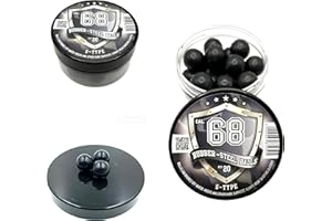 20 pcs RUBBER-STEEL BALLS in .68 Cal. Billes Caoutchouc-Acier de Calibre 68 - Paintballs for Self Home Defense Training Pistols