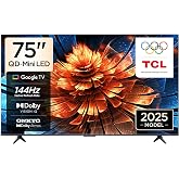 TCL 75 in&ccedil; Akıllı TV 75Q6C 4K QD-Mini LED Renkli Quantum Crystal HDR10+ Oyun Google TV, 144Hz Doğal Yenileme Hızı, ONKYO 2.1 